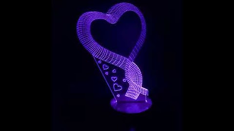 Colour modes 3D acrylic lamp