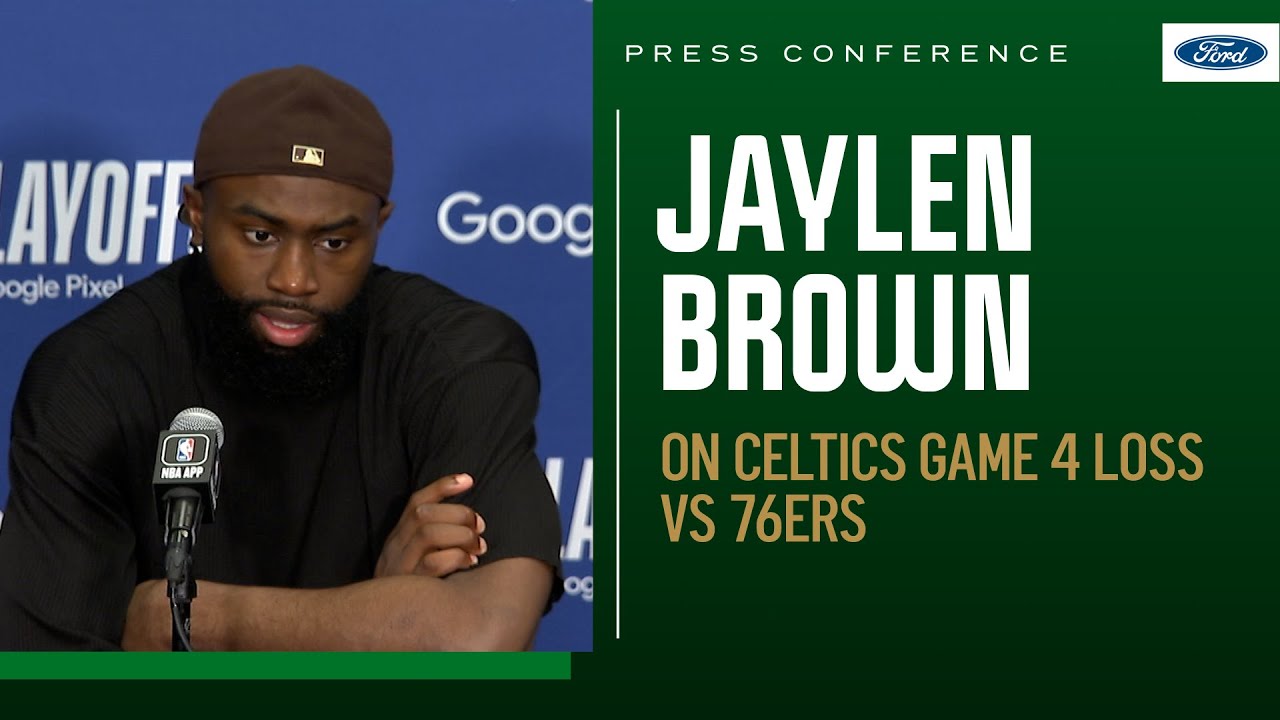 POSTGAME PRESS CONFERENCE Jaylen Brown says "that's my fault" on James