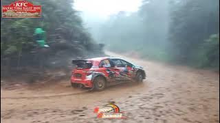 Hujan deras di track rally | KFC Danau Toba Rally 2023