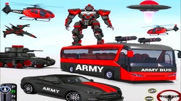 Army Bus Robot Car Game 3D | Android GamePlay #1