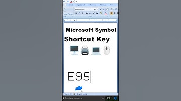 🖥️Computer+🖨️Printer Symbol Shortcut Key in Microsoft Word