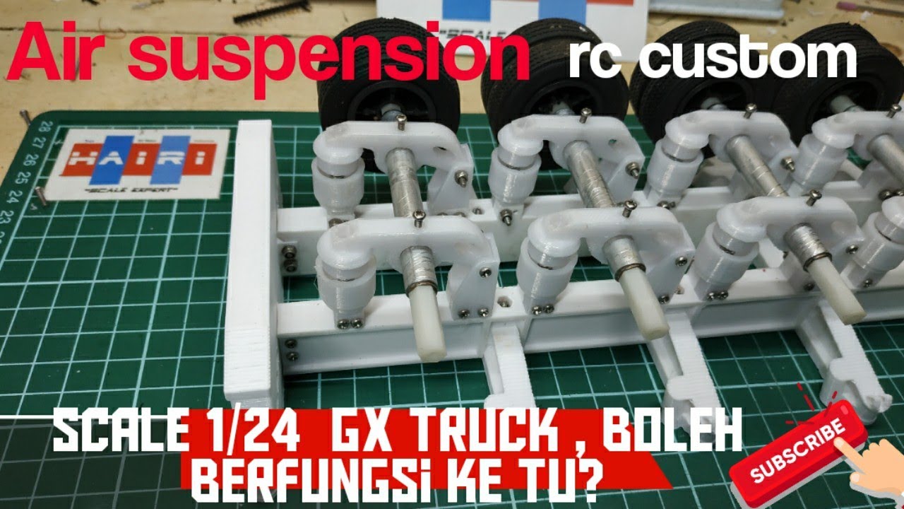 Air suspension untuk Rc truck scale 1/24 gx truck Air suspension for
