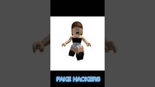 Fake Vs Real Roblox hackers Part 1 #shorts