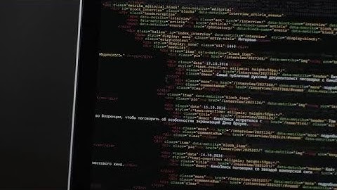 HTML Codes Stock Video