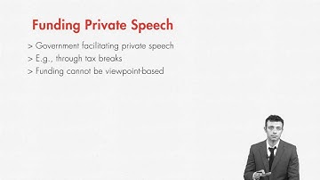 First Amendment lecture: The Government as Speaker | quimbee.com