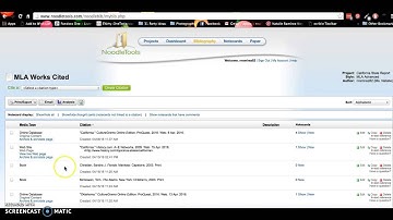 Exporting NoodleTools Citations to Google Docs