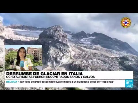 Informe desde Roma: ocho alpinistas fueron encontrados sanos y salvos en glaciar italiano