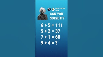 Math Riddle - Can You Solve This Puzzle?