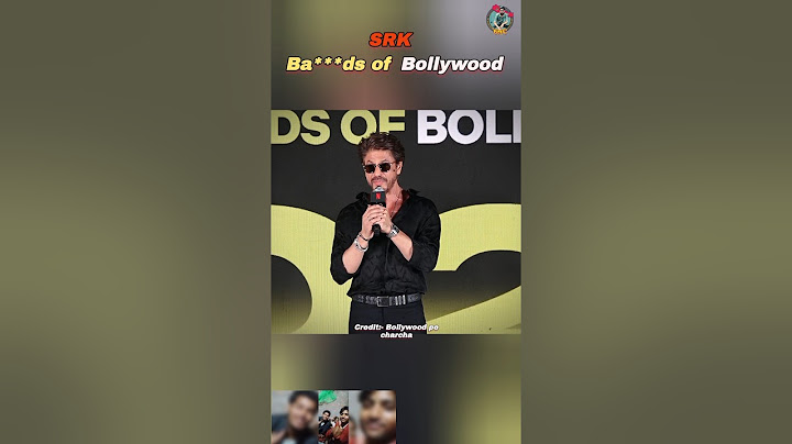 What is the Meaning of the BA***DS of Bollywood #ShahrukhKhan