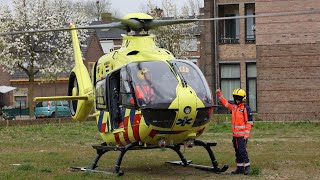 Landing & Take-Off Traumahelikopter Lifeliner 3 bij een medische noodsituatie in Oss