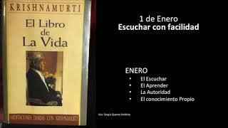 meditaciones con krishnamurti - 1 de enero