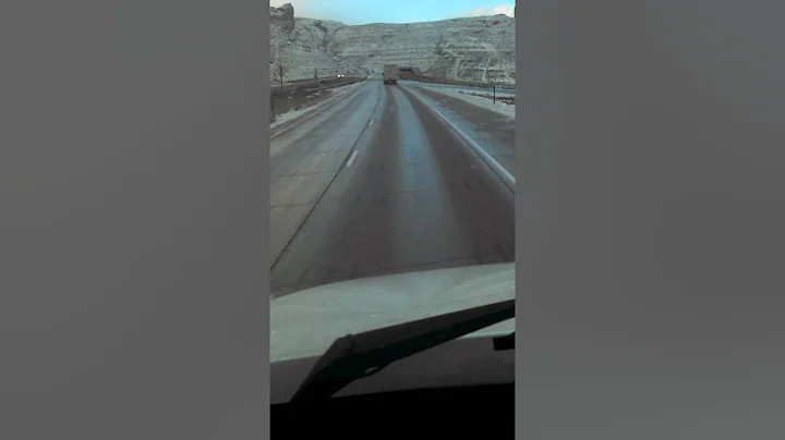 Damon Doherty driving in Wyoming