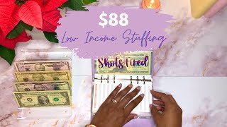 $88 Low Income Cash Stuffing | Sinking Funds & Cash Envelopes | One Frugal Introvert