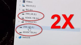 External Drives Listed Twice in File Explorer (Windows 10, Duplicate, 2X, Double, Drive Letter)