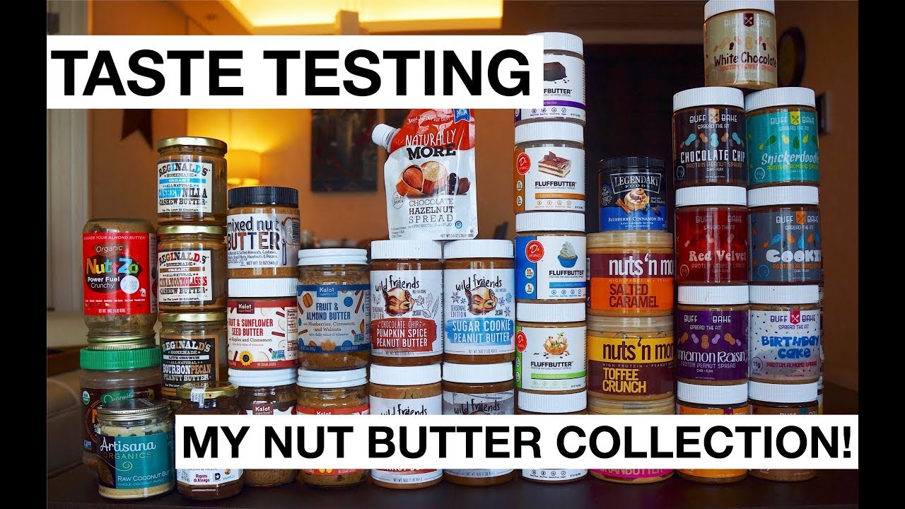 MY NUT BUTTER COLLECTION! // 37 Taste Tests YouTube