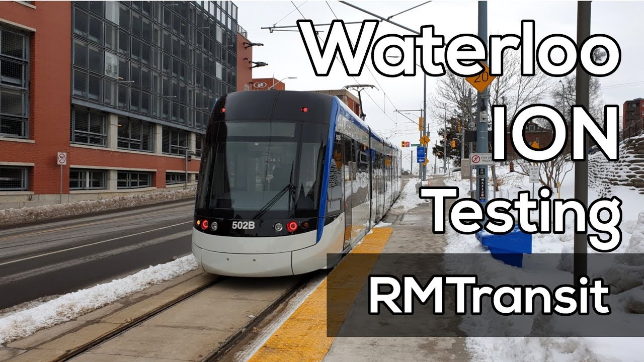 ION KitchenerWaterloo's LRT System in Test YouTube