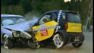 Mercedes-Benz S-Class crash test ( vs opel corsa vs smart )