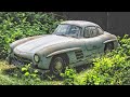 Abandoned Mercedes Benz 300SL Gullwing. Mercedes Found which stood in an ordinary barn for 53 years!