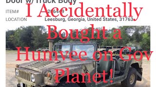 Accidentally bought HUMVEE off Gov Planet ! @Mr_Tims M1114 HMMWV