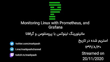 # 5 - Monitoring Linux with Prometheus, and Grafana Stream - استریم مانیتورینگ لینوکس با پرومتئوس