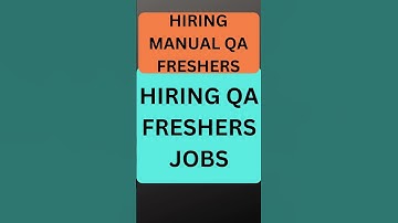 Testing Jobs | QA Jobs | #itjobs #rdtechnicallearning