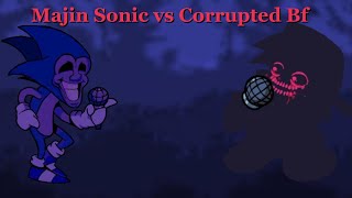 Fnf reacts to Majin Sonic vs Corrupted Bf
