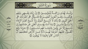 القرآن الكريم الجزء العشرون(سورة-النمل-القصص-العنكبوت)  بصوت القارئ ميثم التمار - QURAN JUZ 20
