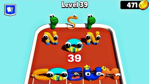 Merge Alphabet Lore Run Part 1 New season ❤️❤️❤️ Level 39 ABCD.......WXYZ