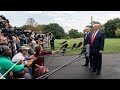 President Trump Delivers Remarks Upon Departure