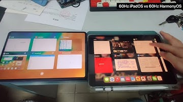 HarmonyOS 2.0 vs iPadOS 14.5 - Live Comparison ( MatePad Pro vs iPad Pro ) - iOS iPad OS