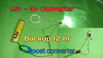 1.5v to 3v Boost Converter Circuit use BC 547 Transistor