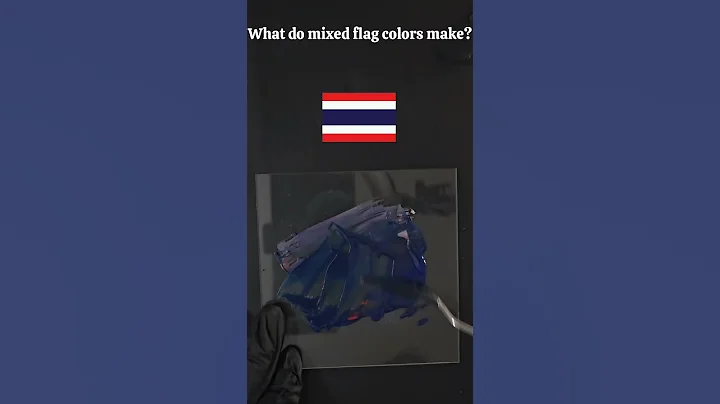 What do mixed flag colors make? #satisfying #asmr #satisfyingasmr #oddlysatisfyingasmr #colormixing