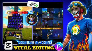 Viral Vending Machine Short Full editing Tutorial Like @bonex4_ff|| unlimited vending mal code 🤫|