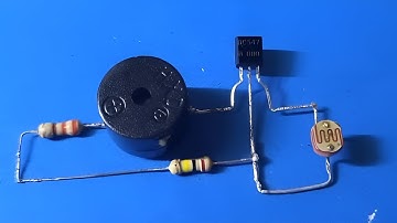 How to make automatic Light Sensor Alarm Circuit | LDR & BC547 Transistor Project for Beginners