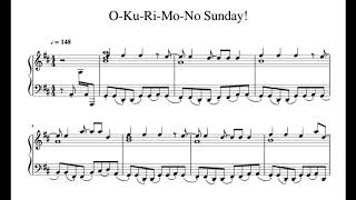 Video thumbnail of "【デレマス】「O-Ku-Ri-Mo-No Sunday!」をピアノ編曲してみた【ピアノ楽譜】"