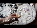 DIY Macrame Coaster, Macrame Round Coaster with 2 hearts Tutorial, Valentines Tutorial