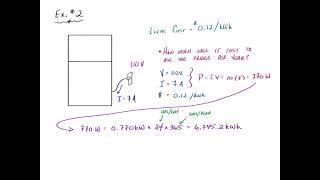 Calculating the Cost of Electric Power Example 2 (Video 26/47)