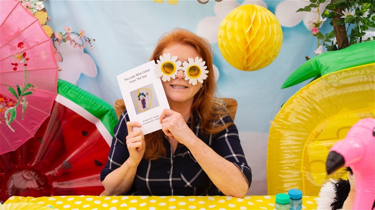 Sarah Ferguson reading The Lady Who Came From the Sun by K.Hopper