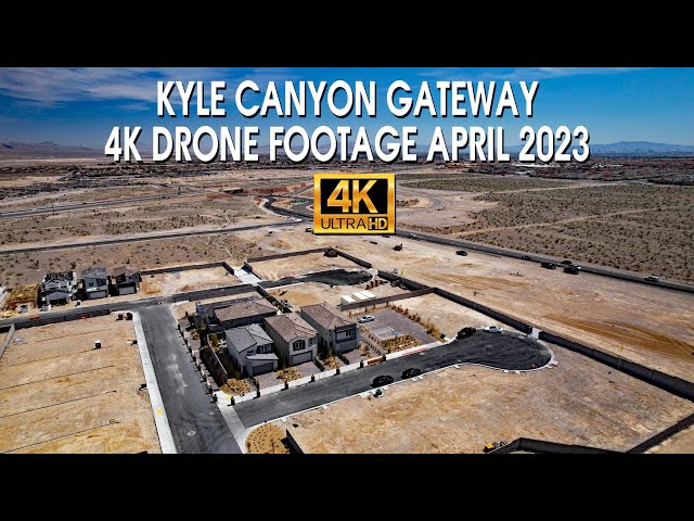 Kyle Canyon Gateway 4K Drone Footage April 2023