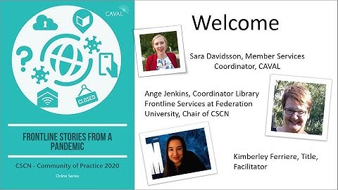 CSCN Community of Practice Session #1: Library & Learning Skills: Riding the Rona Wave of Change