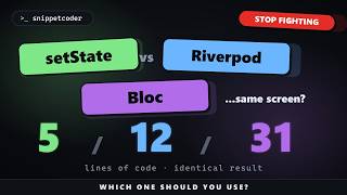 Full setState vs Riverpod vs Bloc — Stop Fighting About It News