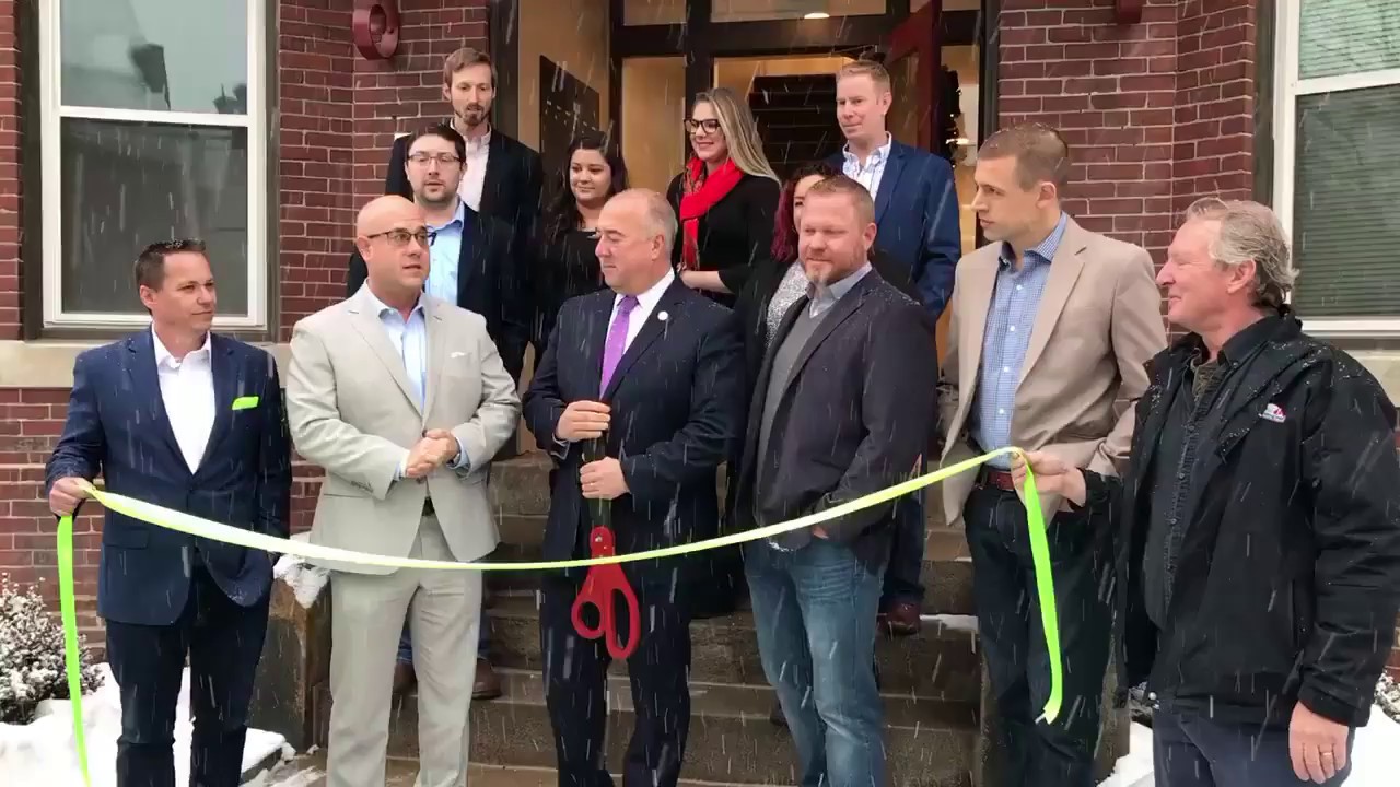 Ribbon cutting for The Kearsarge Apartments in Concord, New Hampshire