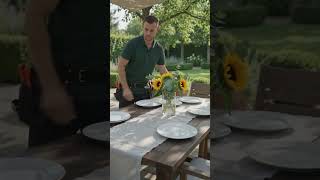Completing the Luxury Outdoor Dining Area