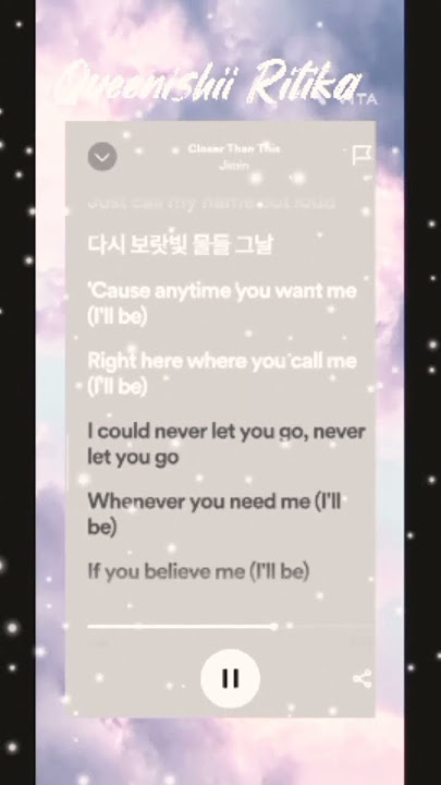 Closer than this lyrics #shorts #music #trending #jimin #bts