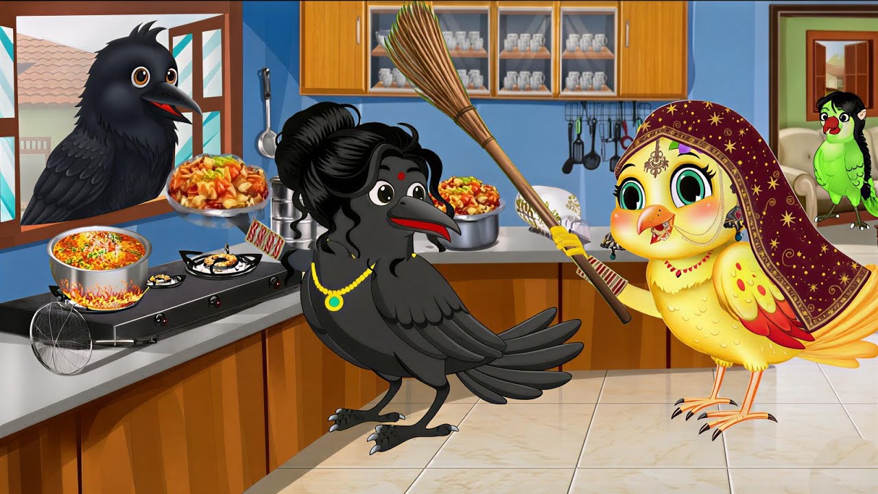 बहादुर नन्ही चिड़िया | चील को मिला जवाब | Komal Chidiya Ka Ghar Kahani | Komal Chidiya Wala Cartoon