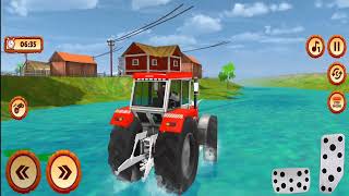 #tractorgame farming tractor driving game 🔴 harvester tractor wala 🔵 tractor gadi 🟢 android gameplay screenshot 3