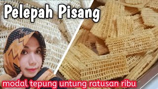 IDE JUALAN TERBARU MODAL KECIL KRIPIK PELEPAH PISANG,KRIPIK GEDEBOG PISANG,CUMA MODAL TEPUNG