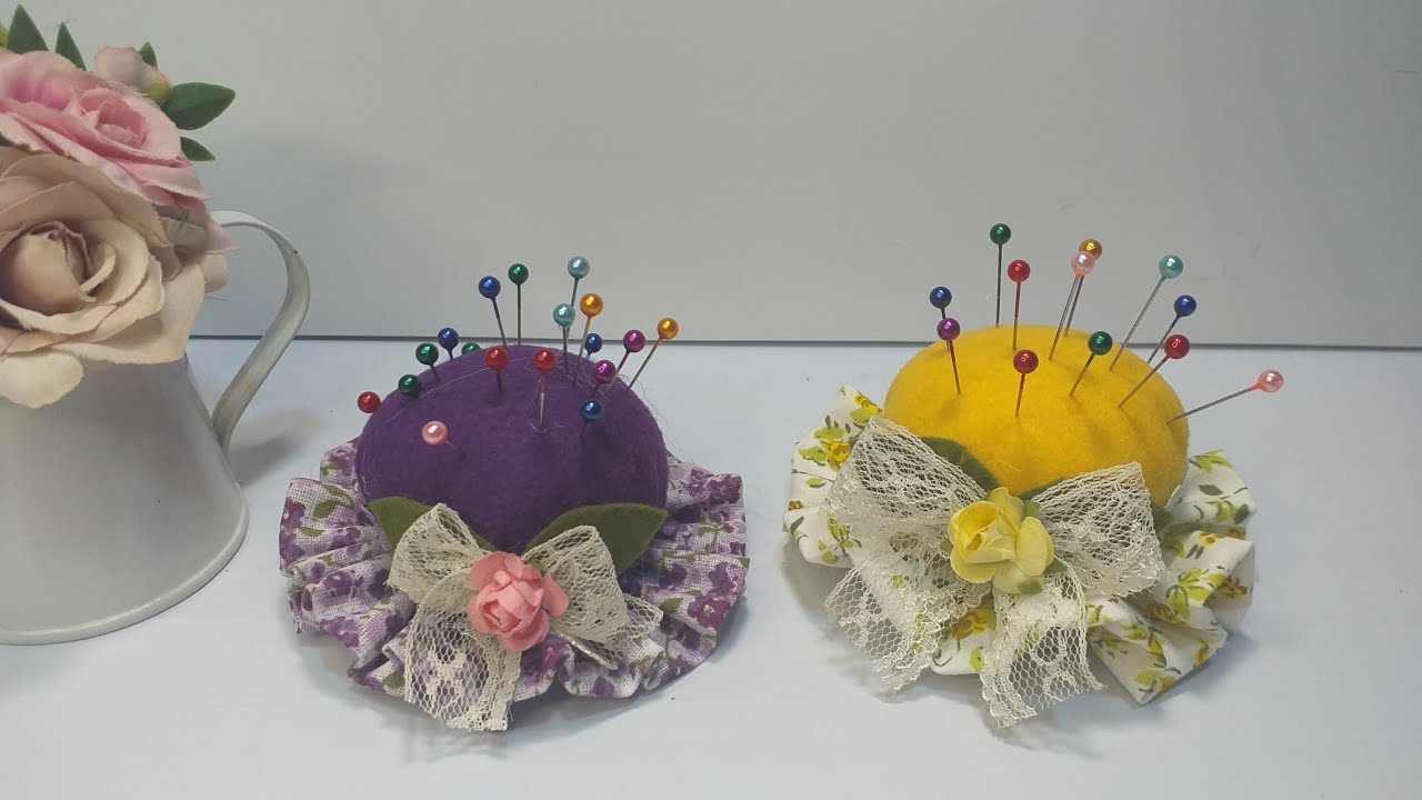 D.I.Y: Como fazer  Chapéu  Alfineteiro e Agulheiro.