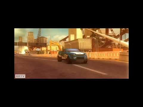 Beating the final race in Split Second PSP using the slowest car in the game