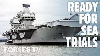 HMS Prince Of Wales: The British Aircraft Carrier Ready For Its First Sea Trials | Forces TV